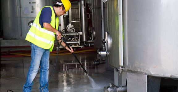 Proceso de limpieza industrial